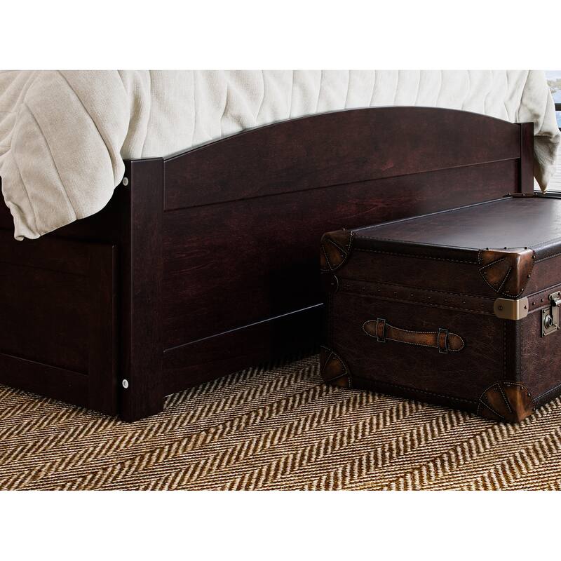 Warren Solid Wood Platform Bed with Footboard and Twin XL Trundle