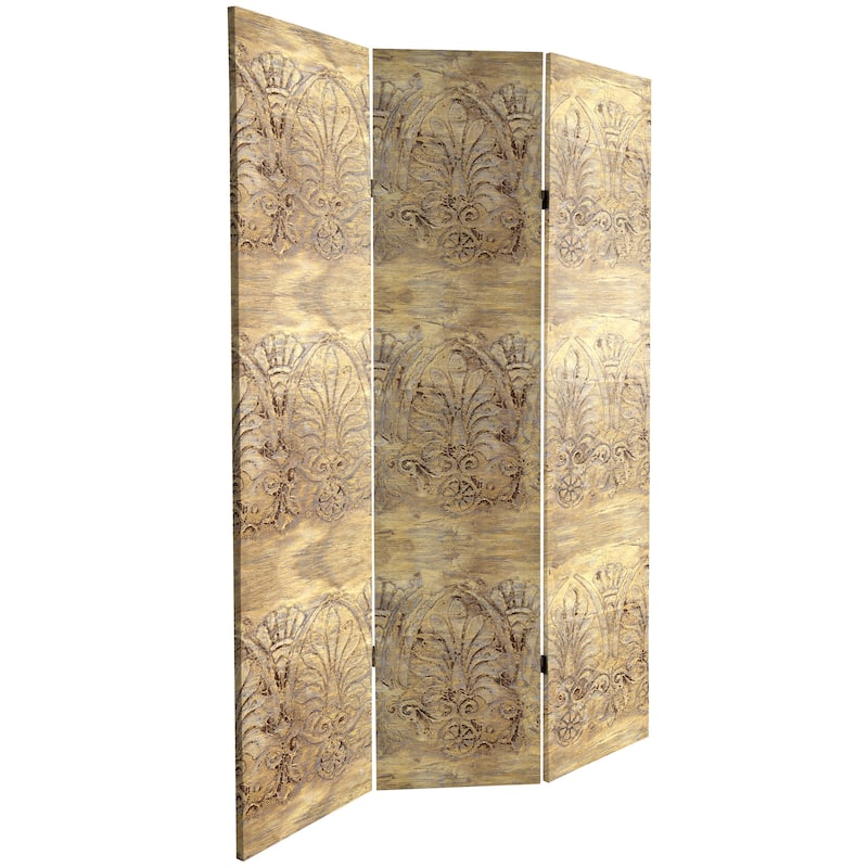 6 ft. Tall Baroque Flourish Canvas Room Divider