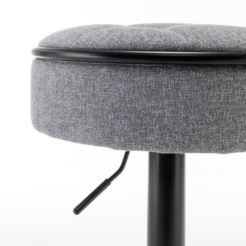 Round Storage Bar Stool Set of 2