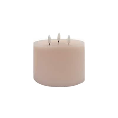 3 Wicked LED Lighted Flameless Candle - 6" - Pink
