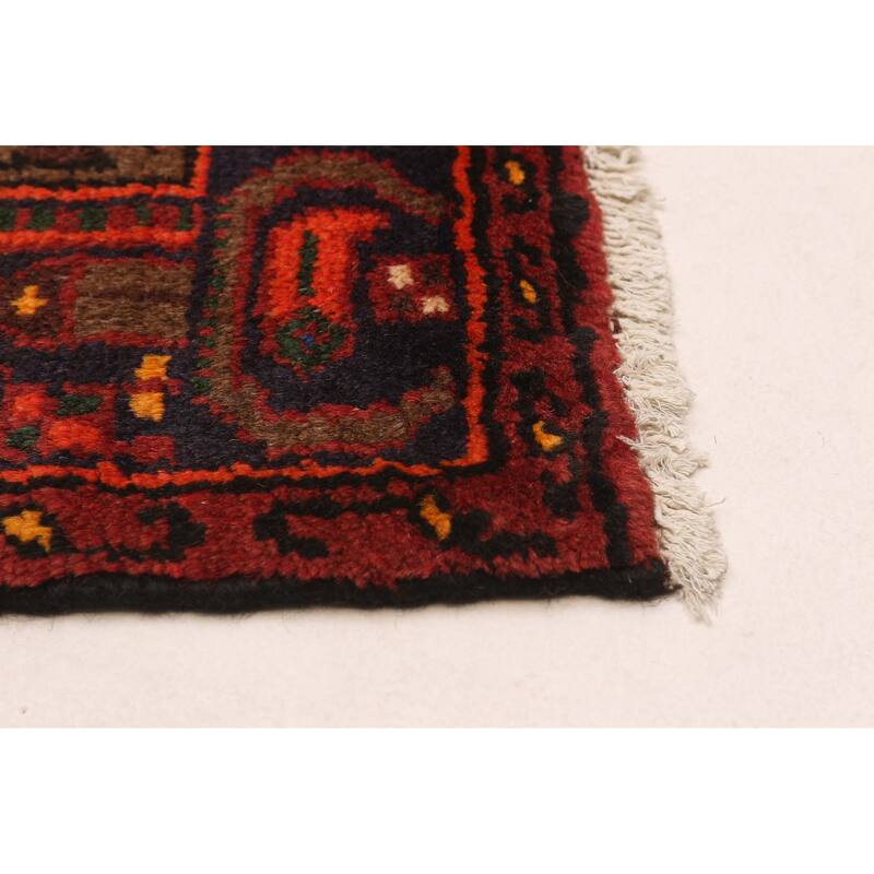 ECARPETGALLERY Hand-knotted Andelz Red Wool Rug - 4'0 x 6'8