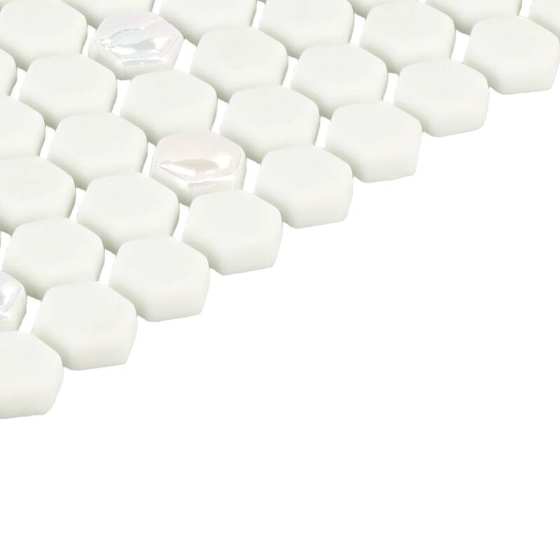 Daltile Starcastle 5/8" Mini Hexagon Glass Wall and Floor Mosaic (15 PC Per Carton) (13.80 SQFT Per Carton)