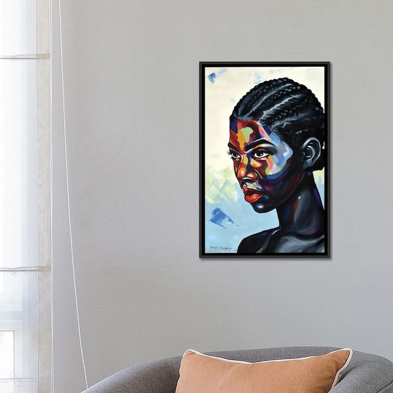 iCanvas "Looking Beyond" by Damola Ayegbayo Framed Canvas Print