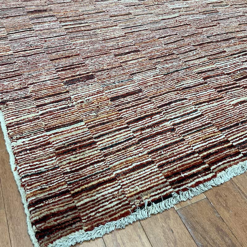 HERAT ORIENTAL Handmade Gabbeh Wool Rug - 4'10" x 6'1"