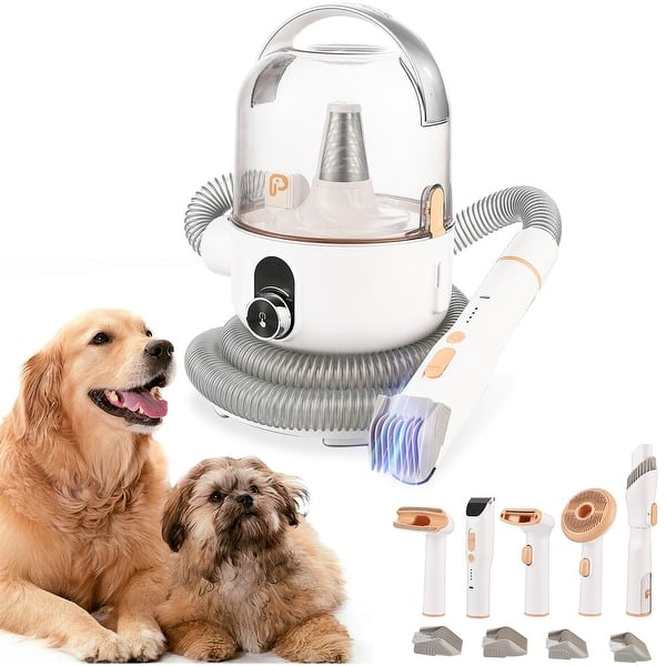slide 2 of 7, Pet Grooming Vacuum,Pet Grooming Kit & Vacuum Suction 99% Pet Hair Orange