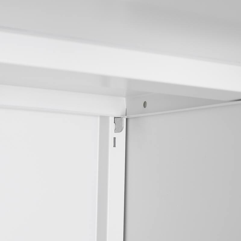 Anmytek White Rolling Storage Cabinet Mobile Organizer Office Bedroom Modern Home Decor