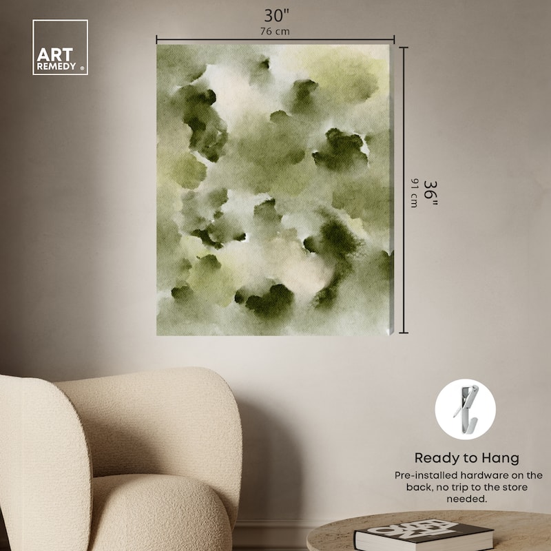 Art Remedy Scented Cedar Gallery Wrapped Watercolor Boho Abstracts