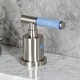 preview thumbnail 7 of 34, Kingston Brass Synchronous Two-Handle 3-Hole Deck Mount Widespread Bathroom Faucet with Brass Pop-Up Drain
