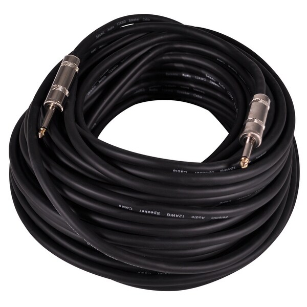 SEISMIC AUDIO 100 Foot 1/4" to 1/4" Speaker Cable -12 Gauge 2 Conductor 100'