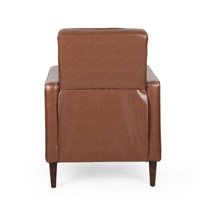 Mid-Century Modern Fabric Recliner Chair with Birch Legs by Christopher Knight Home