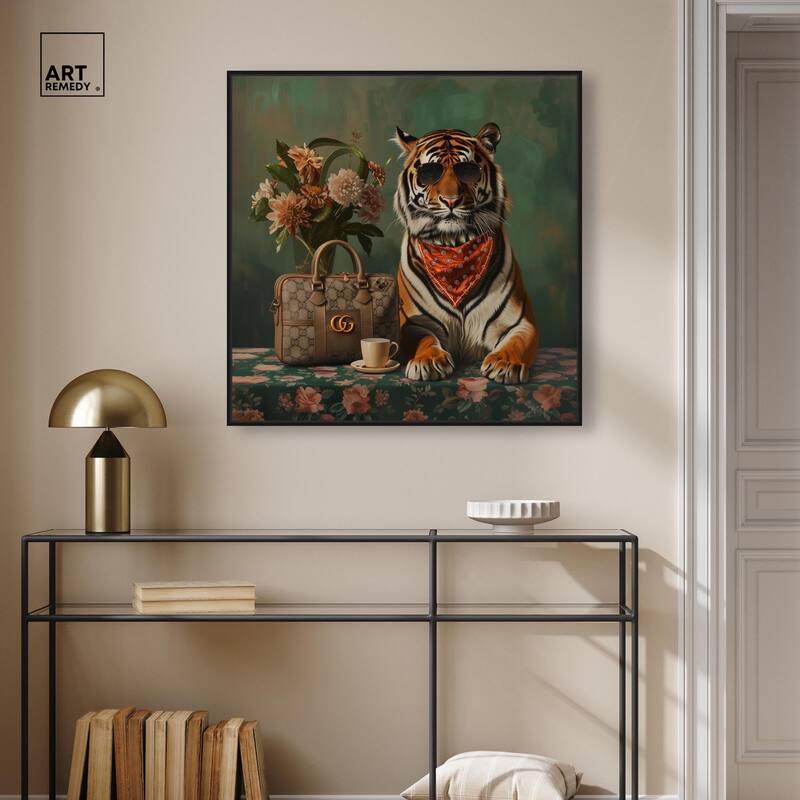 Fanciful Tiger Canvas by Art Remedy