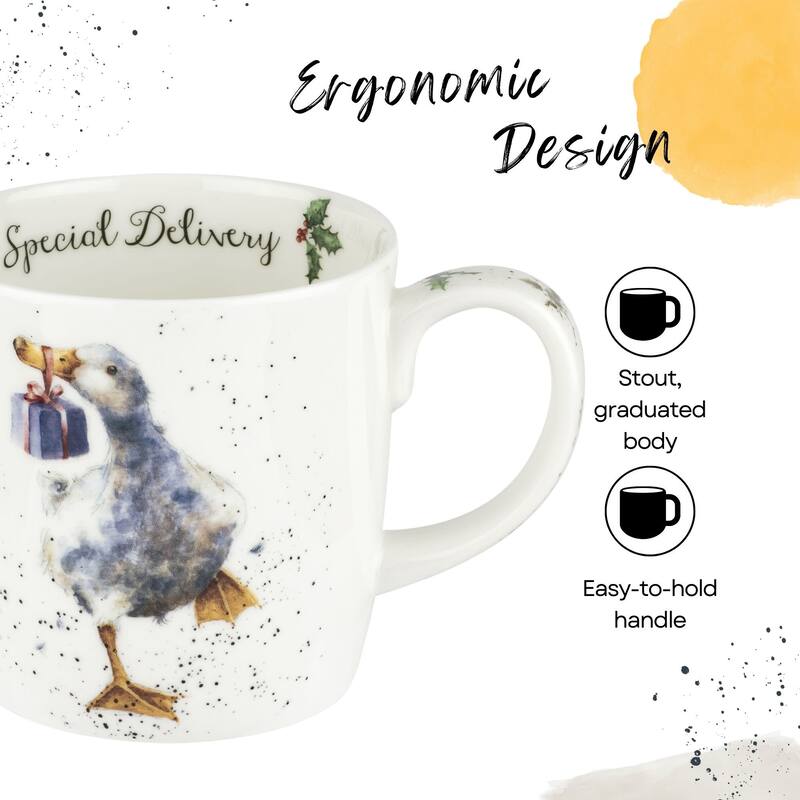 Royal Worcester Holiday Wrendale Designs 14 oz Mug
