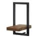 preview thumbnail 1 of 4, Wide 8" Wide Metal Frame Wall Shelf, Natural