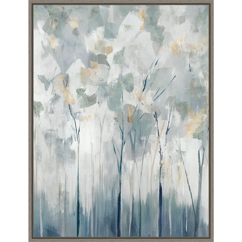 Blue Forest Adventure I by Ian C Framed Canvas Wall Art Print - Sylvie Greywash