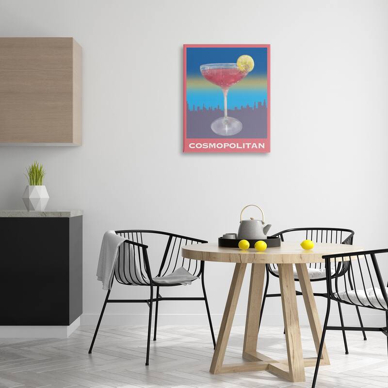 Stupell Cosmopolitan over Cityscape Canvas Wall Art Design By Matthew Piotrowicz