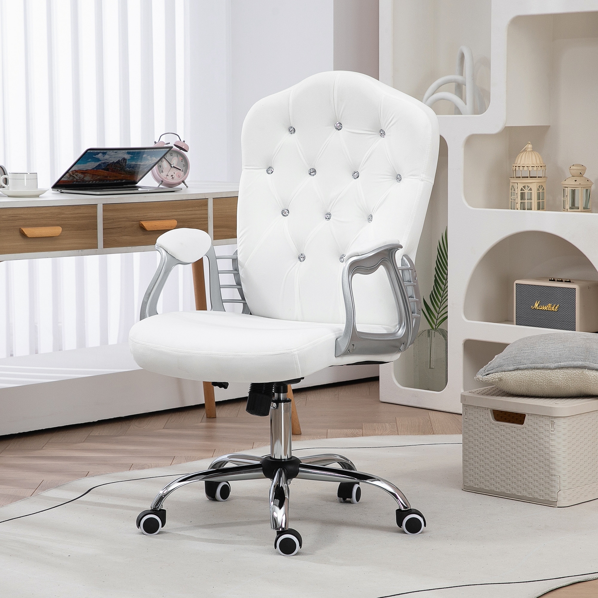 Vinsetto Home Office Chair Computer Chair Button Tufted Desk