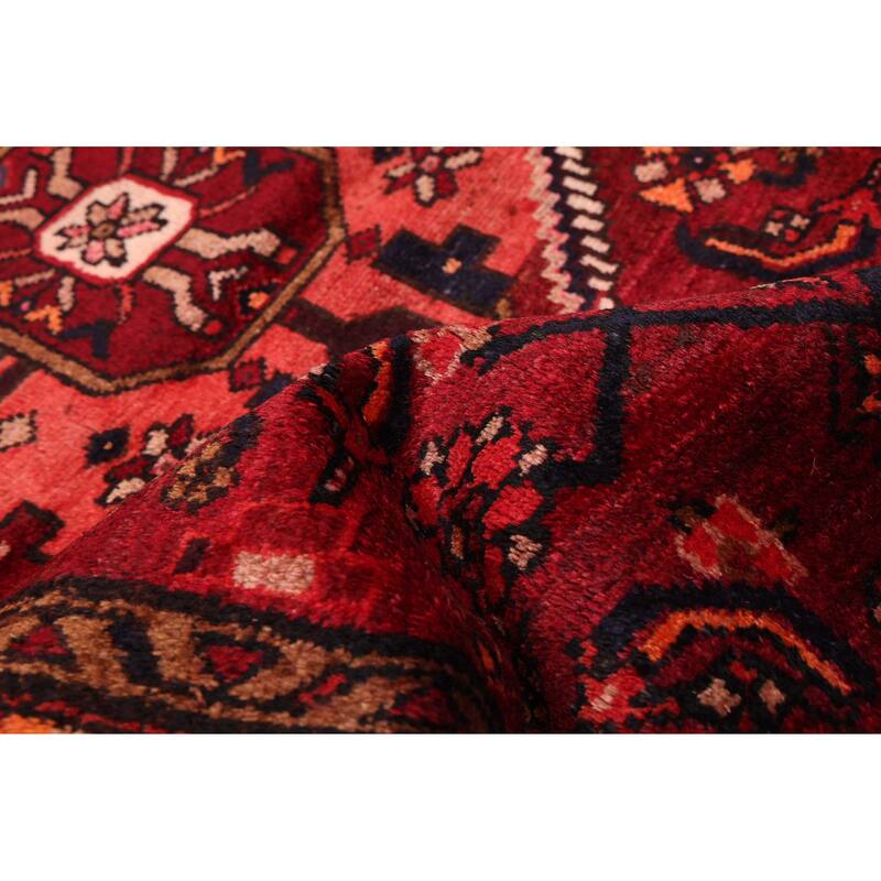 ECARPETGALLERY Hand-knotted Konya Anatolian Dark Red Wool Rug - 3'1 x 9'8