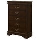 preview thumbnail 4 of 10, Louis Philippe Wood 5-drawer Bedroom Chest