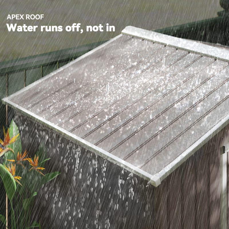 Outsunny Metal Outdoor Shed Organizer & Garden Storage