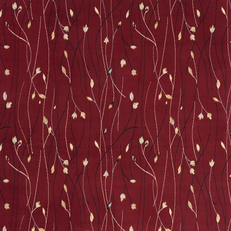 Lugi Power Loomed Floral Durable Area Rug By HomeRoots