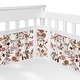 preview thumbnail 1 of 4, Sweet Jojo Designs + BreathableBaby Breathable Mesh Crib Liner Ivory Orange Boho Vintage Floral Girl Bohemian Leaves