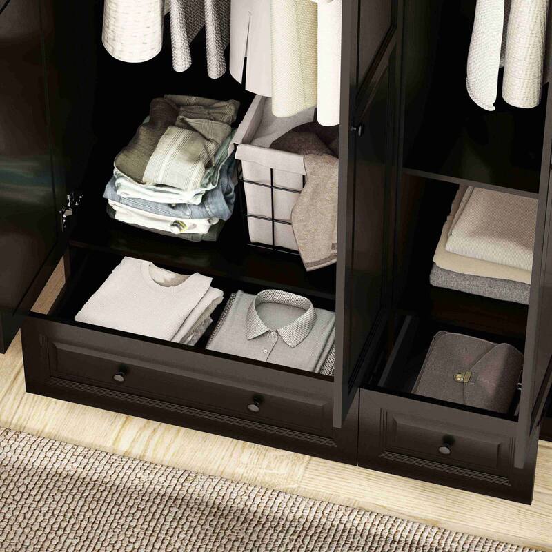 74" Armoire Wardrobes Closet Storage Cabinet