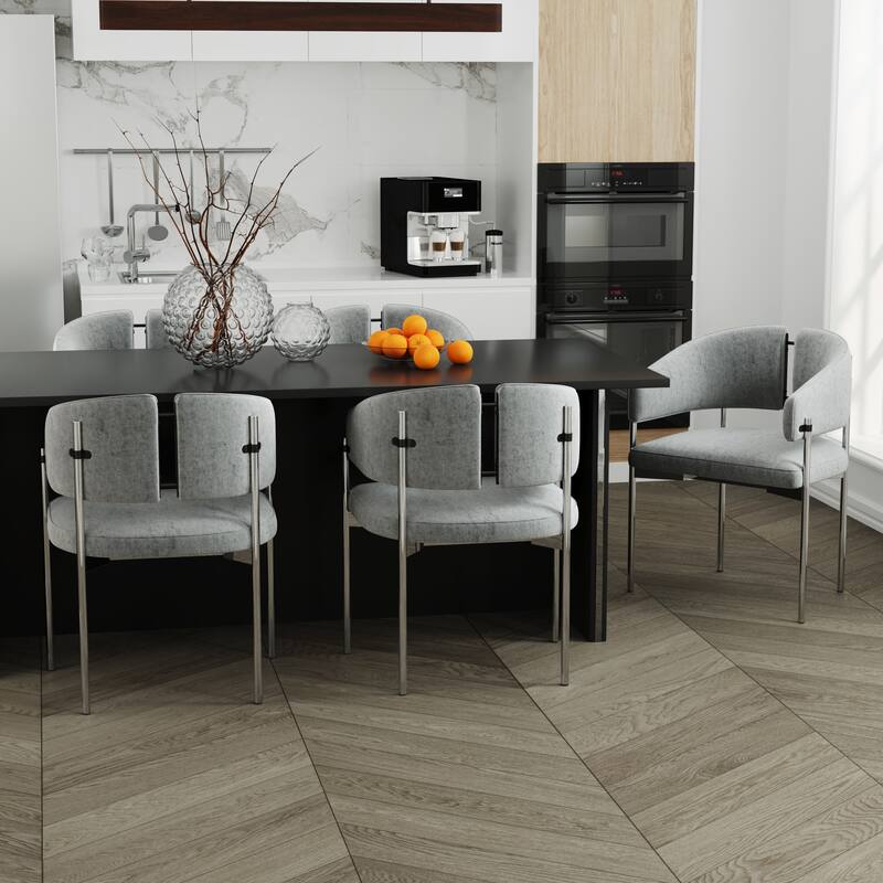 Classic and Luxurious Barrel Dining Chairs with Arms
