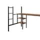preview thumbnail 13 of 13, Twin Size Metal Loft Bed with Table, Shelves, Heavy-duty Sturdy Metal, Built-in Table, Safety Guardrail