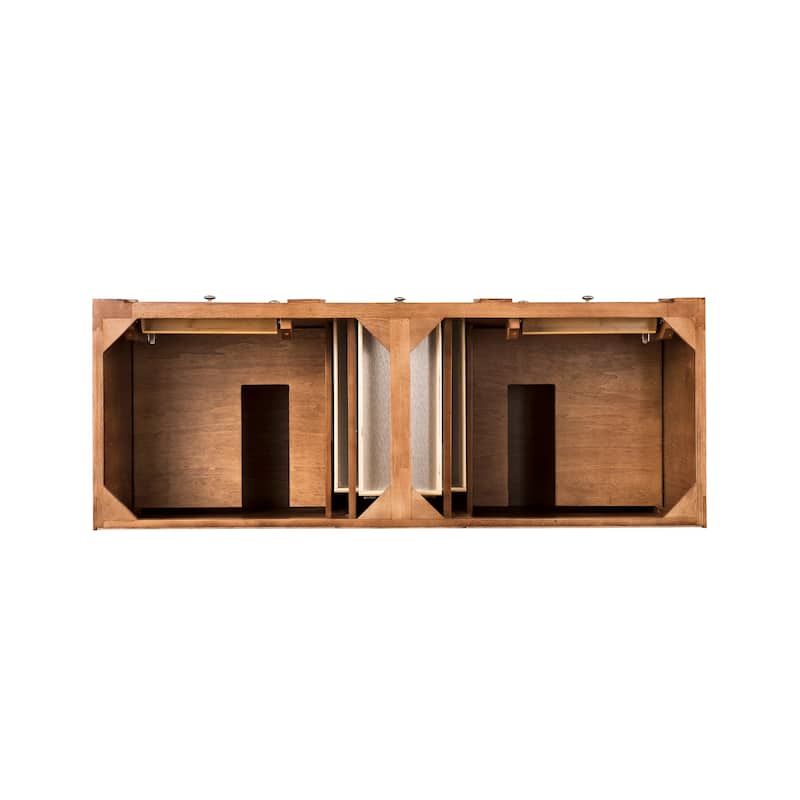 James Martin Vanities Bristol 60" Double Vanity, Saddle Brown