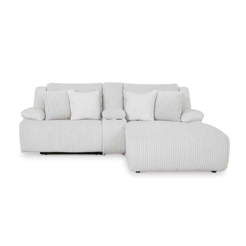 Signature Design by Ashley Top Tier 3-Piece Reclining Sectional with Chaise - 105"W x 74"D x 41"H