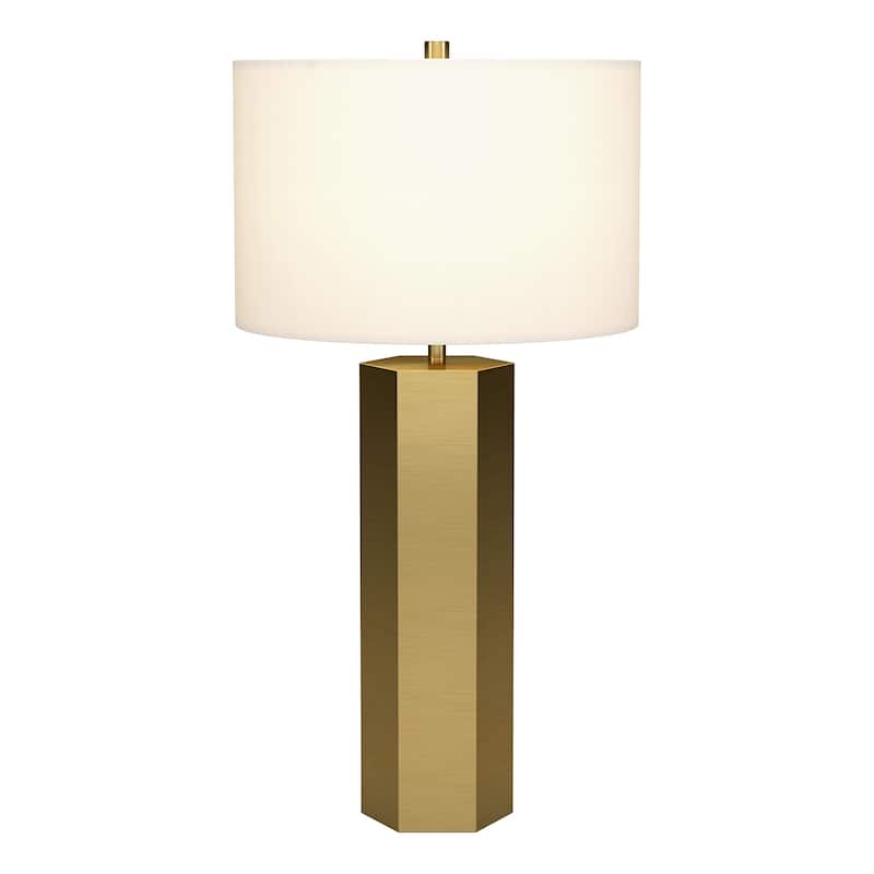 Warren 27.25" Tall Table Lamp with Fabric Shade - 27.5" Tall