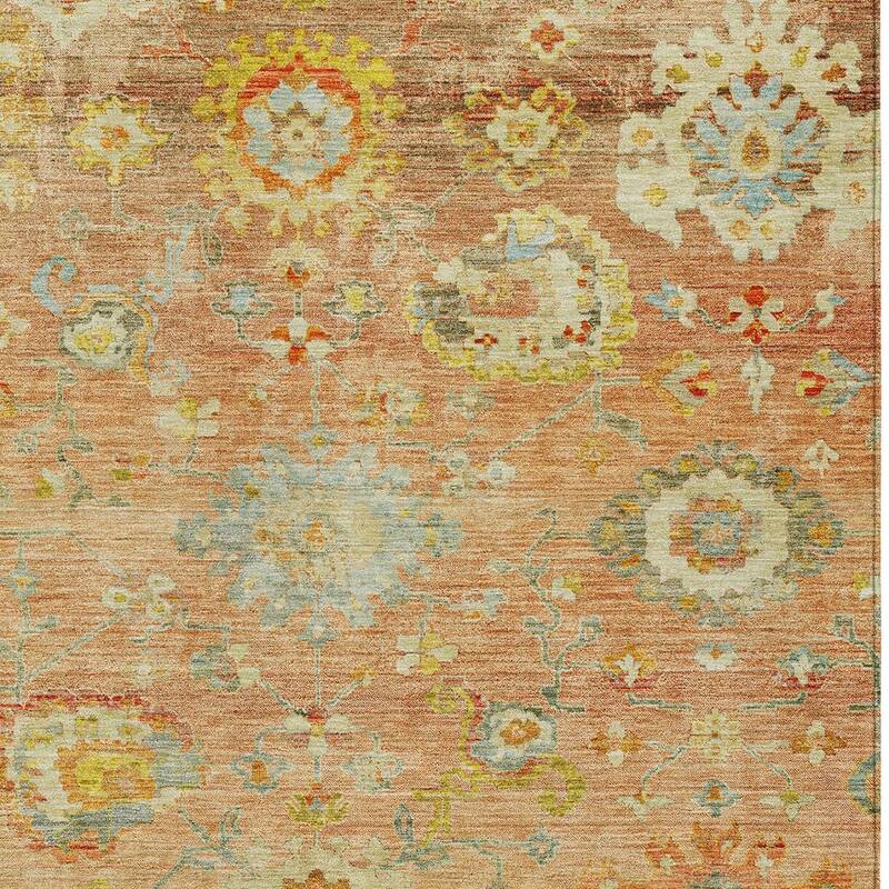 HomeRoots Floral Traditional Rectangle Outdoor Rug