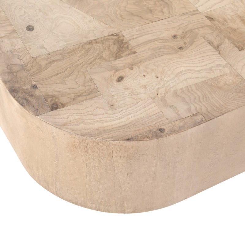 Aileen Coffee Table-Bleached Burl