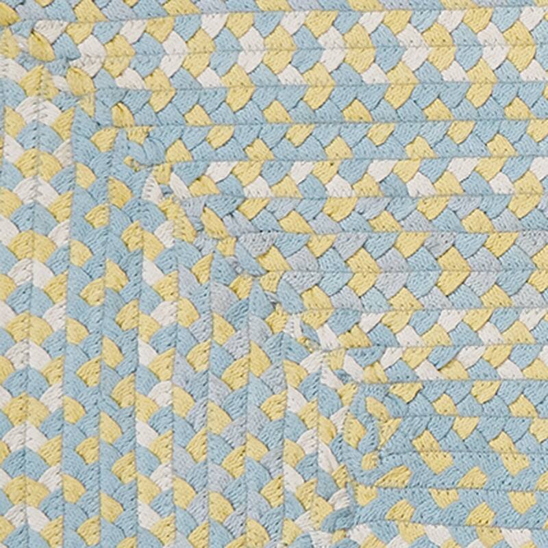 Park Designs Cozy Cottage Braided Blue Rectangle Indoor Rug Runner 2' x 6' - 2'x6'