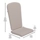 preview thumbnail 40 of 44, Indoor/Outdoor Folding Adirondack Chairs with Cushions - Set of 2 - 30.25"W x 34"D x 37"H