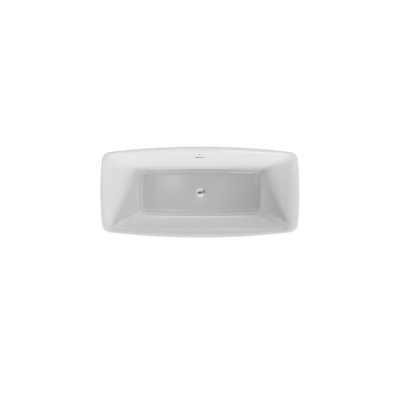 DXV D12045004 Equility 67" Free Standing Acrylic 60 Gallon Soaking Tub