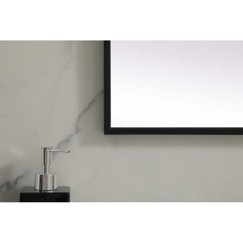 Indigo Home Metal Frame Rectangle Mirror 24x36 Inch