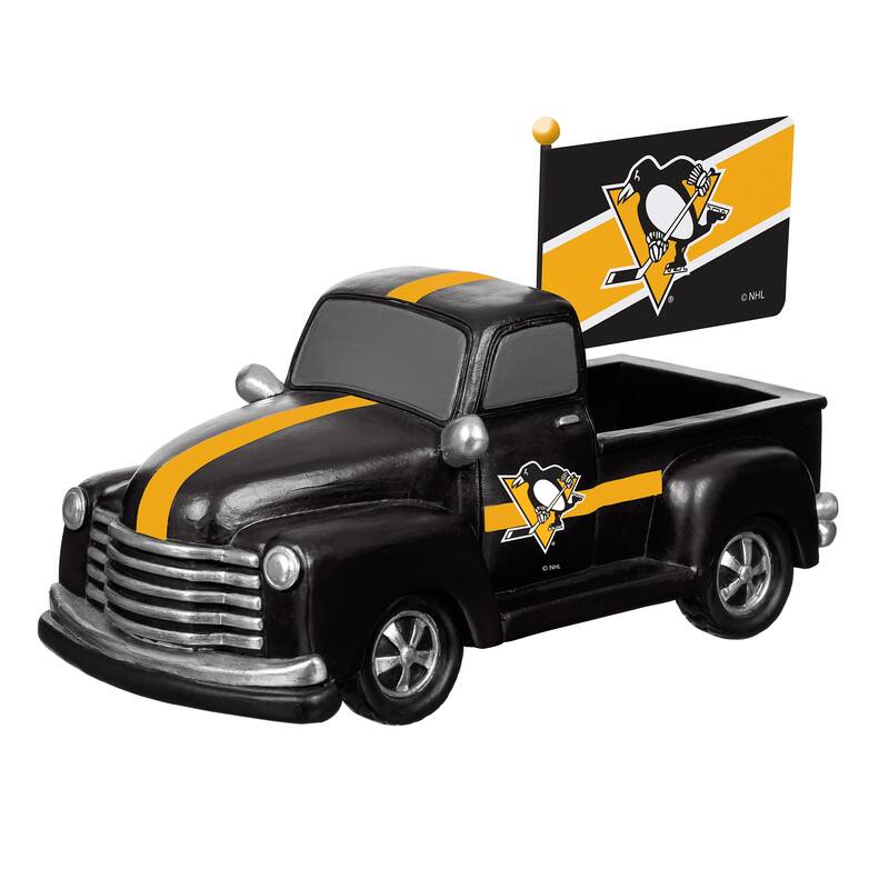 NHL Rally Truck Garden Statue with Team Flag