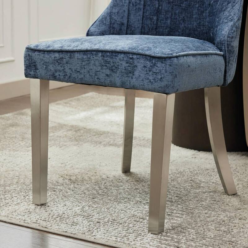 Rayon Cloth Flocking Chenille Dining Chairs