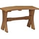 preview thumbnail 1 of 26, Poly Lumber Table Bench 28" - Antique Mahogany Woodgrain