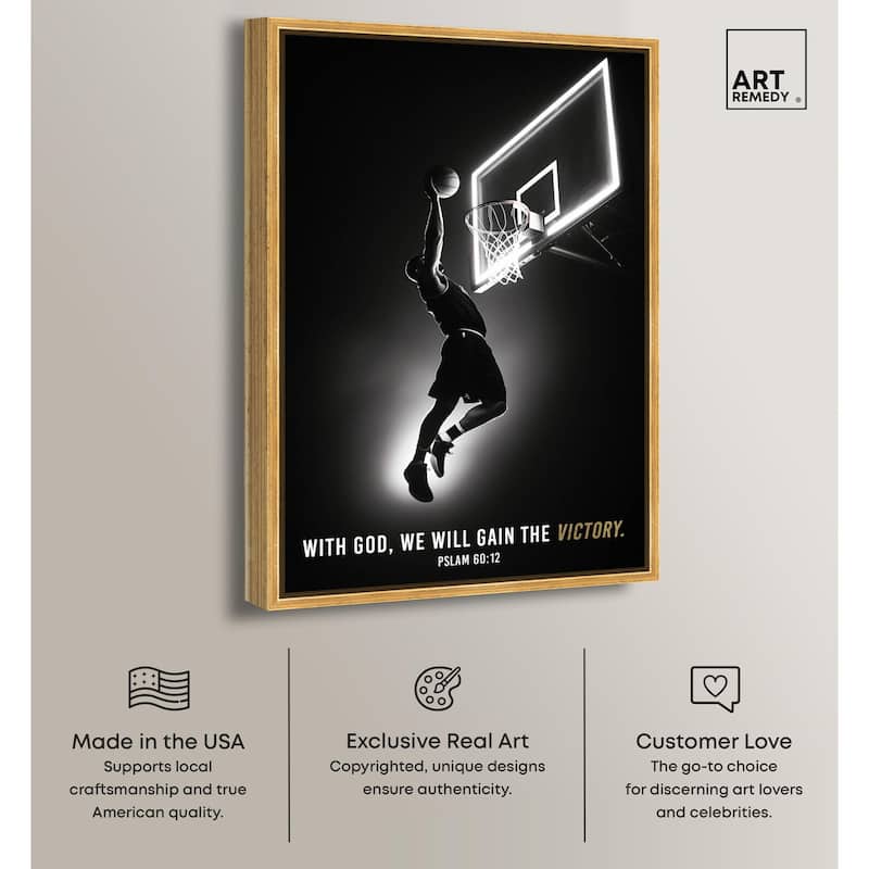 We Will Gain the Victory Canvas by Art Remedy