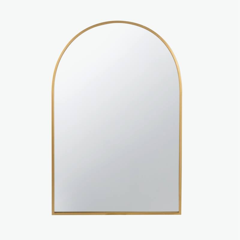 24" x 36" Arched Mirror with Metal Frame