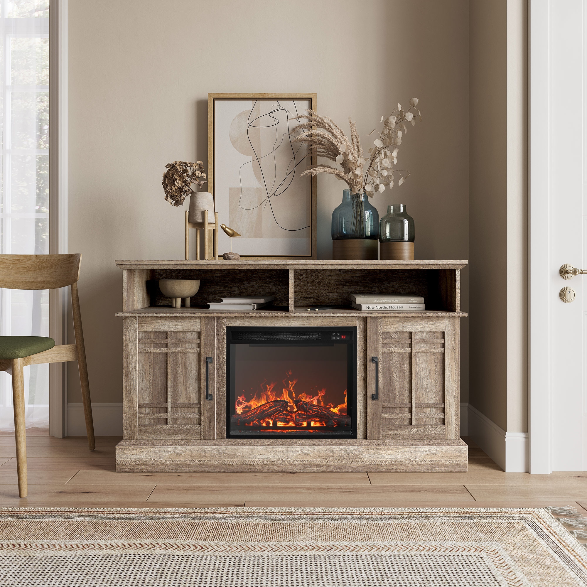 47 inch hotsell fireplace tv stand