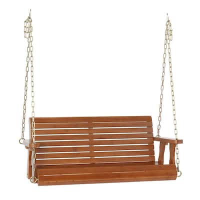 Patio Fir Wooden Swing Weight Capatity 500 LBS without Swing Stand