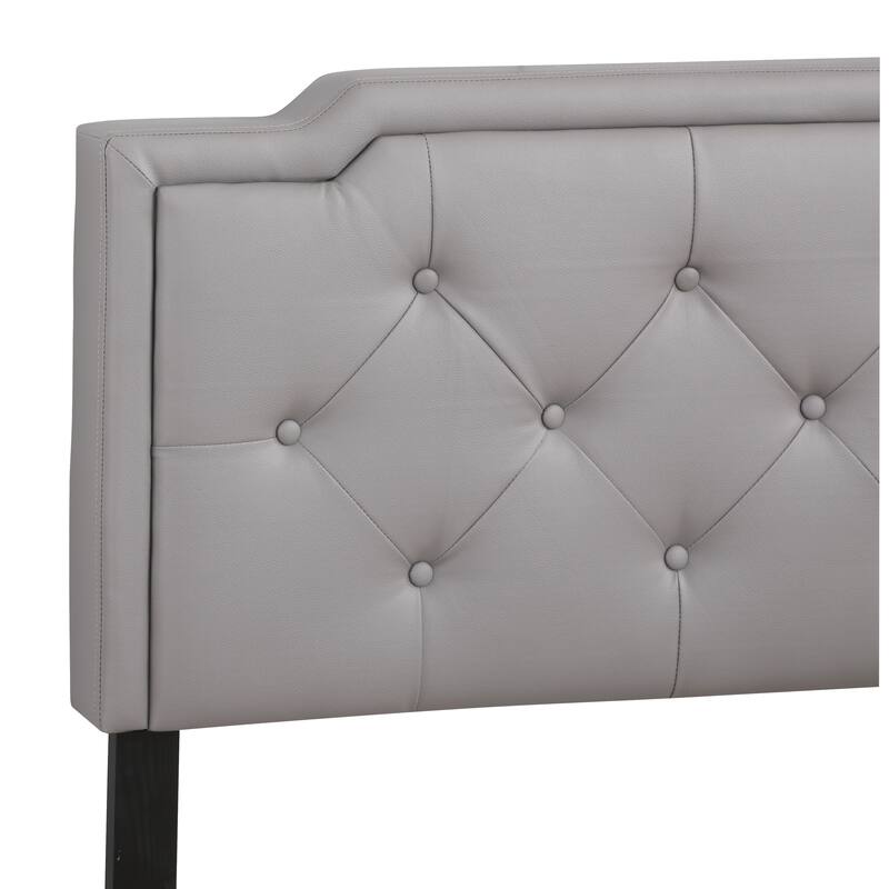 Twin Size PU Elegant Platform Bed with Foam Support
