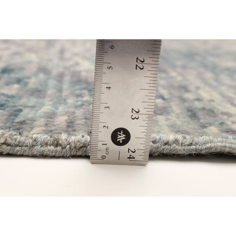 ECARPETGALLERY Hand-knotted Mystique Grey Wool Rug - 5'0 x 8'2