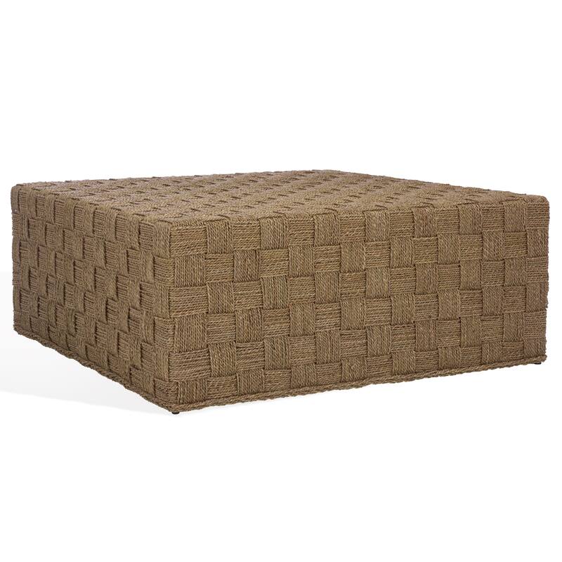 SAFAVIEH Couture Norabelle Seagrass Coffee Tabl - 42"W x 42"D x 17"H
