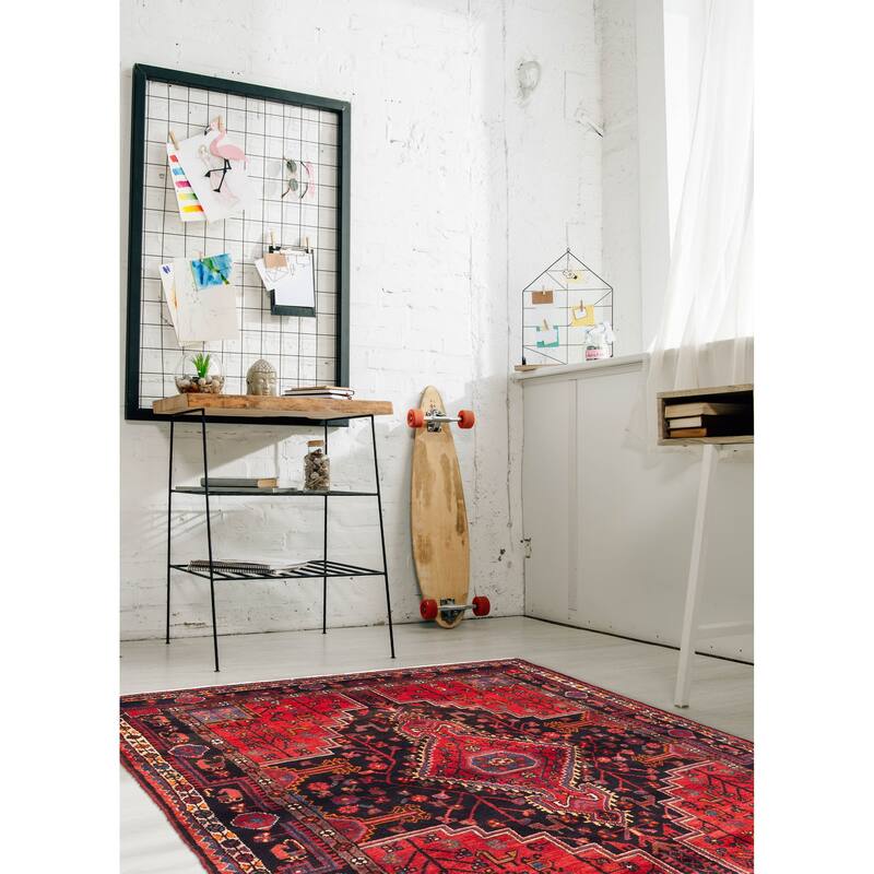 ECARPETGALLERY Hand-knotted Anadol Red Wool Rug - 4'5 x 6'3