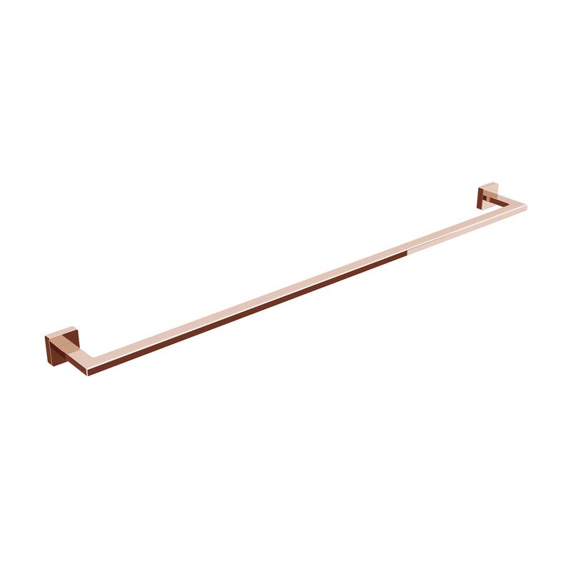 WS Bath Collections Dado 33-1/8" Towel Bar - Polished Rose Gold