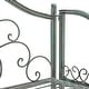 preview thumbnail 39 of 53, SAFAVIEH Amaris Victorian Wrought Iron 4-Tier Outdoor Bakers Rack. - 25" W x 15" D x 63" H
